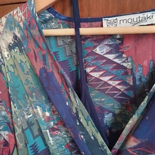 Moutaki dress multicolored like new, size M/L