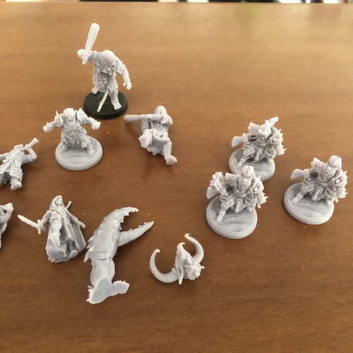 3D Printed Lord of the Rings Miniatures used, 28mm scale
