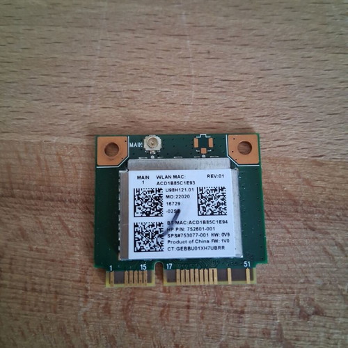 Wi-Fi Bluetooth Card Realtek RTL8723BE used, HP Mini PCI Express