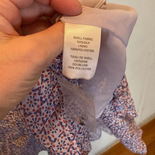 Silk dress purple, new, size M/S