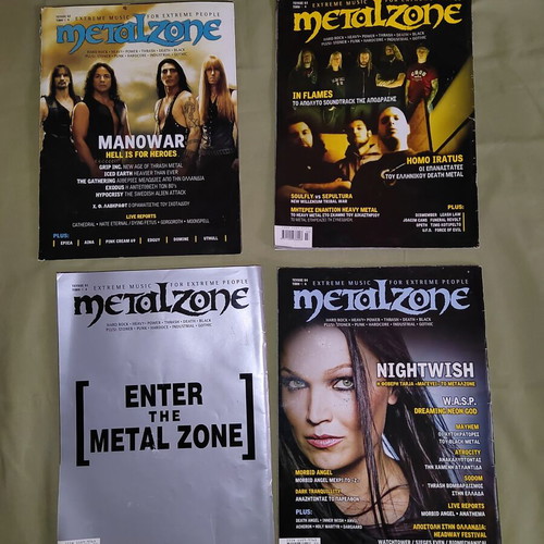 Metal Zone magazines set of 4 mint condition 2004 heavy metal