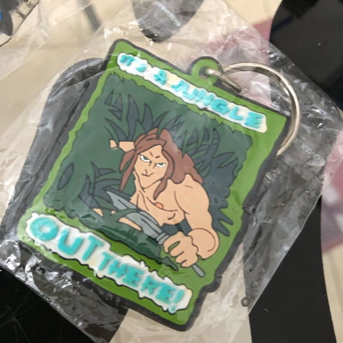 Tarzan Disney school set new with 3 pencils, 2 erasers, keyrings, notecards and envelopes, stamp set 1999