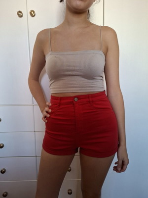 Pull & Bear top like new, beige-gray, size S