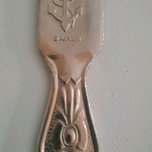 Set of fruit knives, forks and spoons used, vintage, made in Japan