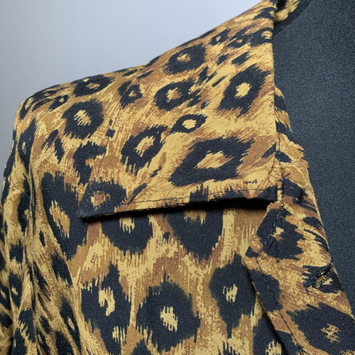 Leopard Print Shirt Tunic new, size M-L, viscose fabric