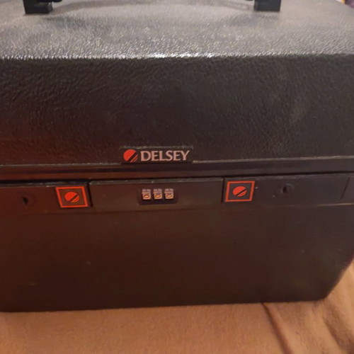 Delsey authentic cosmetic case used in black color