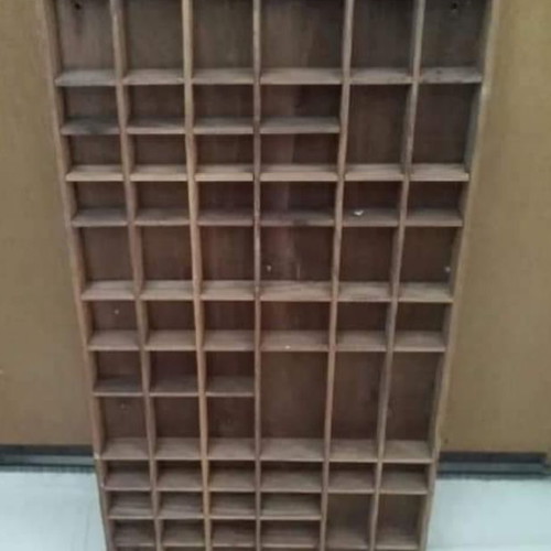 Wooden miniature display case new Greek made