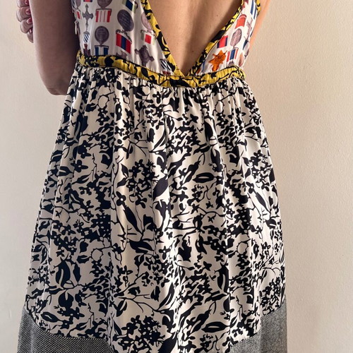 S'NOB silk dress like new, multicolor, size M