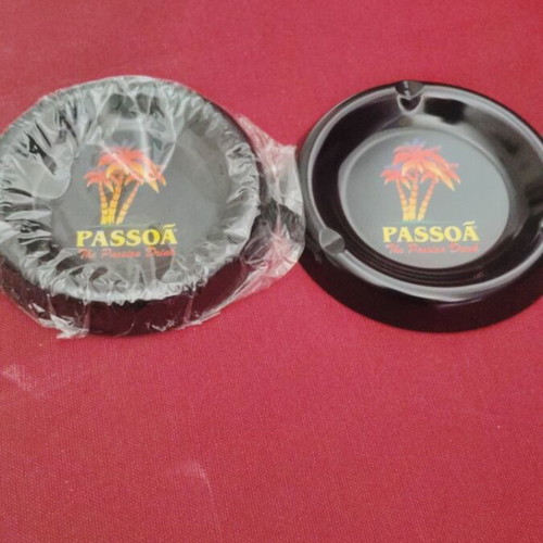 Ashtrays Passoa aluminum set of 2 and 1 Budweiser iron new