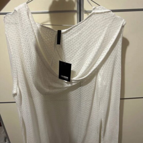 White cardigan long new thin knit Colloseum