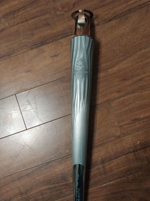 Olympic torch 2002 used with broken glass