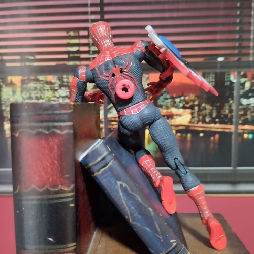 Spider-Man 2 Movie Marvel figure used with shield gift