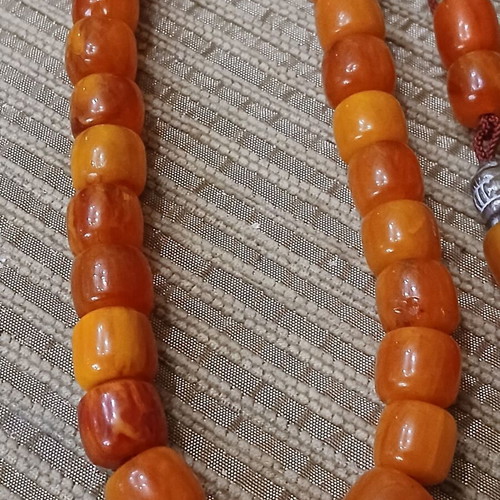 Mastic worry beads used with 33 beads and silver bead