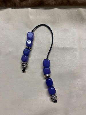 Worry beads from nephrite semi-precious stones new with silver ornaments