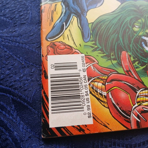Incredible Hulk #450 used with Peter David autograph, double issue