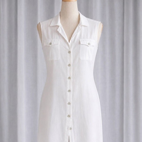 White short dress size M like new