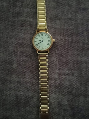 Luch mechanical watch used with gold-plated case, 70s-80s