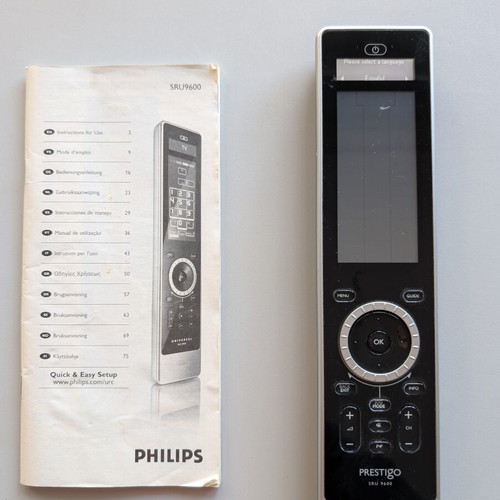 Philips Prestigo 9600 universal remote control used