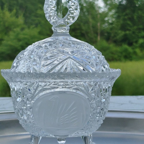 Vintage crystal fondantière like new from Germany 60s