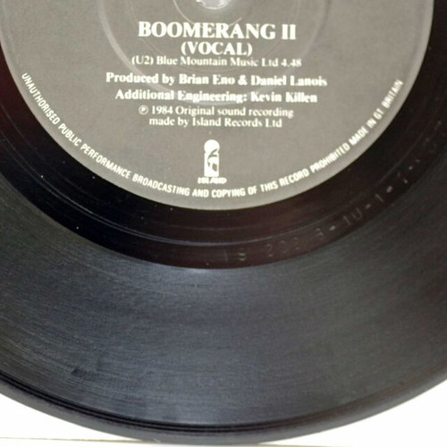 U2 Pride (In The Name Of Love) & Boomerang 7'' vinyl used, rock