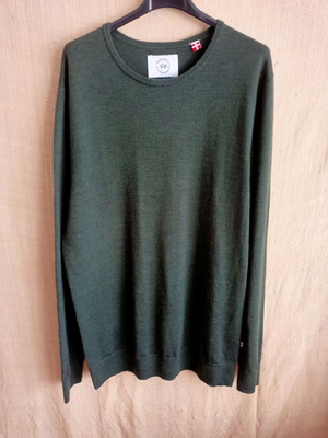 Kronstadt пуловер от мерино вълна като ново, размер L, зелен