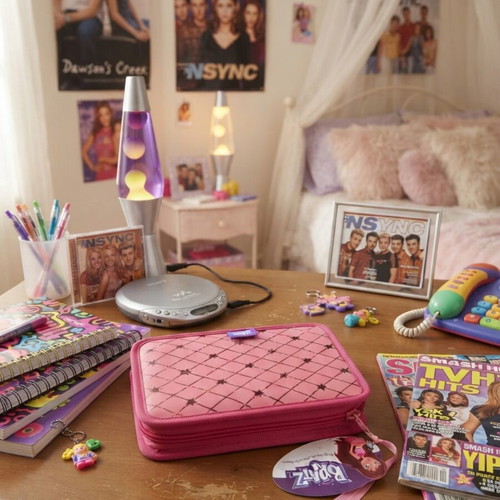 Bratz vintage collectible pencil case 2000s with Lyra stationery