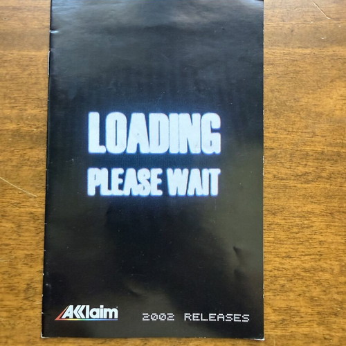 Acclaim 2002 Release booklet like new