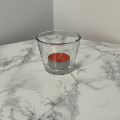 Glass candlestick like new
