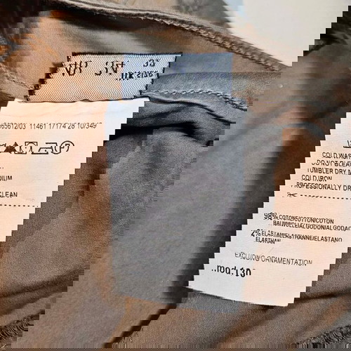 Αυθεντικό Trussardi Jeans ανδρικό παντελόνι καφέ, μέγεθος M.