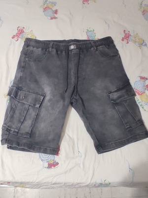 DSplay Jean Cargo Bermuda shorts, black anthracite