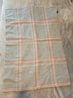 Amelie gray checkered scarf used, length 194cm