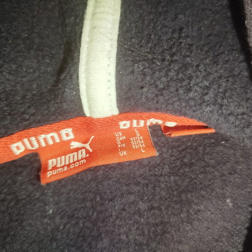 Puma men's hoodie navy large used