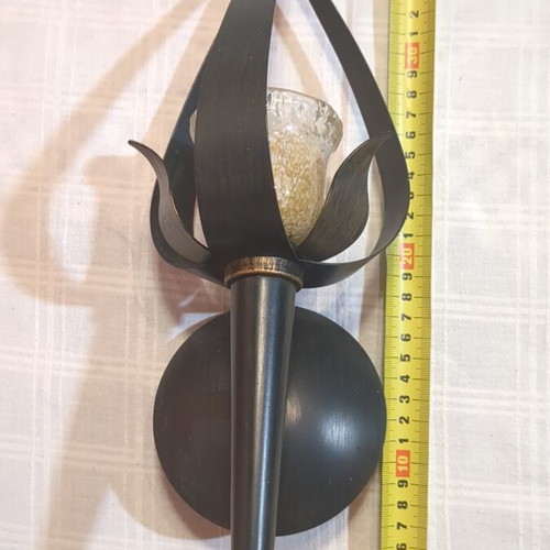 Wall light applique metal used, like new, 40 cm height