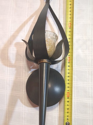 Wall light applique metal used, like new, 40 cm height