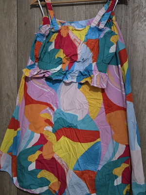 YAS colorful blouse and skirt set like new, size M