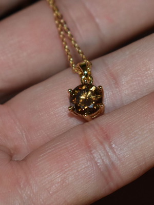 Moissanite necklace 2.00 carat lab created new with silver chain