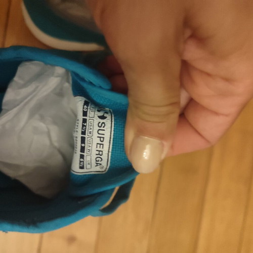 Superga sneakers size 40, like new, turquoise