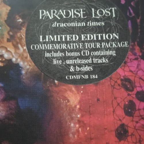 Paradise Lost Draconian Times 2CD deluxe used limited edition 1995