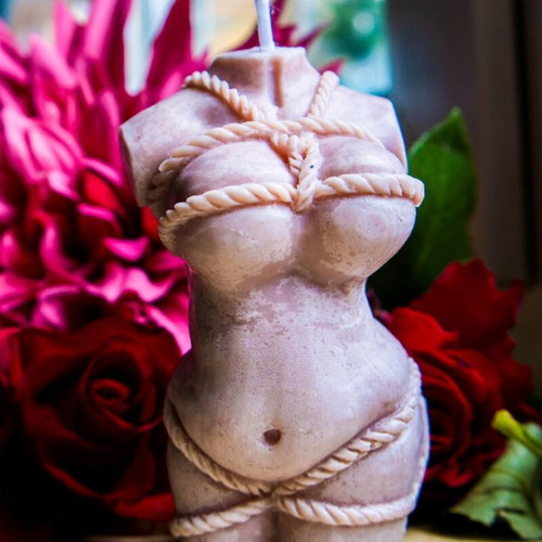 Female body handmade soy scented candle new