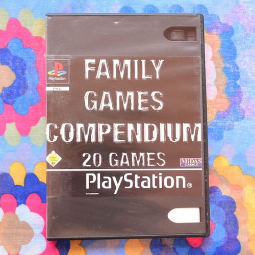 Family Games Compendium PS1 game, 20 games compilation