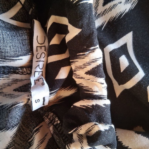 Desiree set with palazzo pants and long tunic like new, black and white