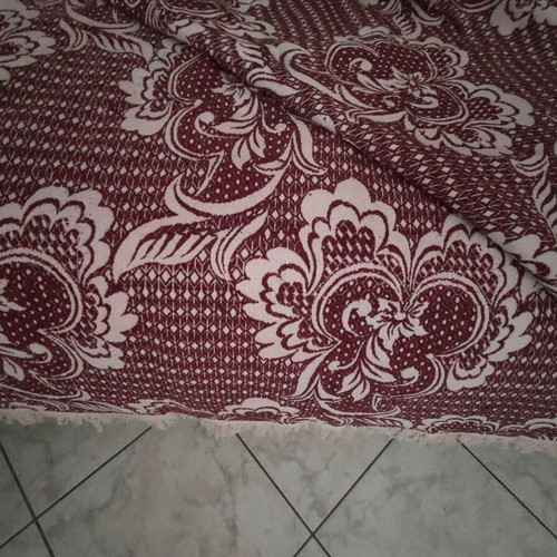 Traditional Gianniotiko kilim like new, burgundy-white, double-sided
