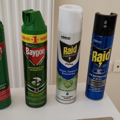 Insecticide sprays new, various types