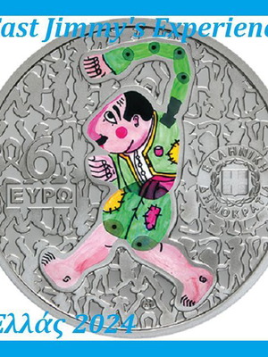 Silver Proof 6 Euro Coin 2024 Eugene Spatharis Greece new