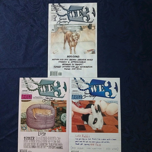 WE3 limited series 3 issues like new signed by Frank Quitely