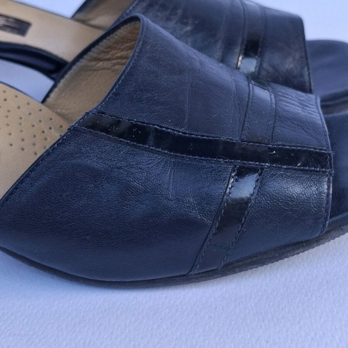 Leather mules 38 Moda Confort made in Italy like new