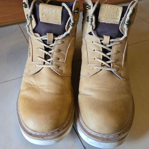 Jack & Jones winter shoes used, men's size 41, beige white