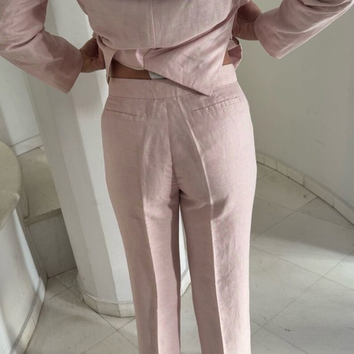 Escada sport suit like new, buttery pink, linen silk