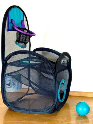 Playhut Sharper Image fold-up portable desktop basketball used