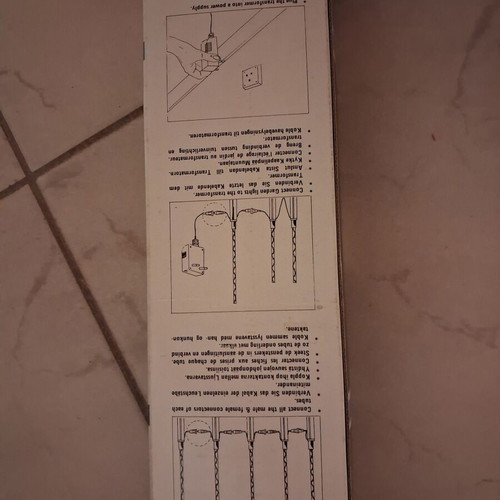 Vintage garden light set 24V like new with box and transformer
